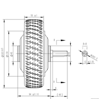 8 pouces Dc Brushless Motor Bldc Motoréducteur planétaire 24V48V Encodeur 10 km/h 15 km/h Faible vitesse Couple élevé Arbre unique
