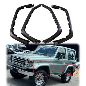Accesorios para coche YBJ, 4 Uds., arcos de rueda ABS para <span class=keywords><strong>Land</strong></span> <span class=keywords><strong>Cruiser</strong></span> FJ70 71 72 76 <span class=keywords><strong>78</strong></span> 1985 -- <span class=keywords><strong>2021</strong></span> para 3 puertas SUV LC75, rueda Fender Flare - Product Image 6