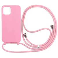 Coque de téléphone en Silicone uni Cobatree avec sangle à bandoulière pour iPhone 17 Pro Max couverture en Gel de Silicone liquide pour iphone 16 15 Pro Max