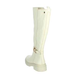Carmela Women's <b>Knee</b> <b>High</b> Boots Cream Heel Put - Product Image 2