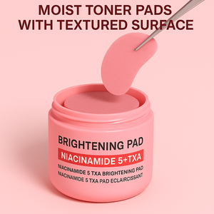 OME Tampons exfoliants doux et éclaircissants 5% Niacinamide TXA Tonique Acide Hyaluronique Hydratant Illuminateur - Product Image 2