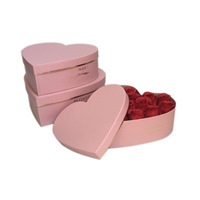 Boîte cadeau en forme de cœur avec bordure dorée, boîte d'emballage cadeau en forme de cœur en deux parties