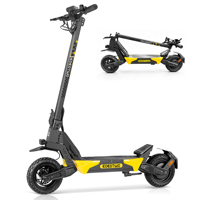 Trottinette électrique EOEOTWO S1 pour adultes, moteur de 1000 W de puissance maximale, pneus de 10 pouces, contrôle par application intelligente et musique Bluetooth