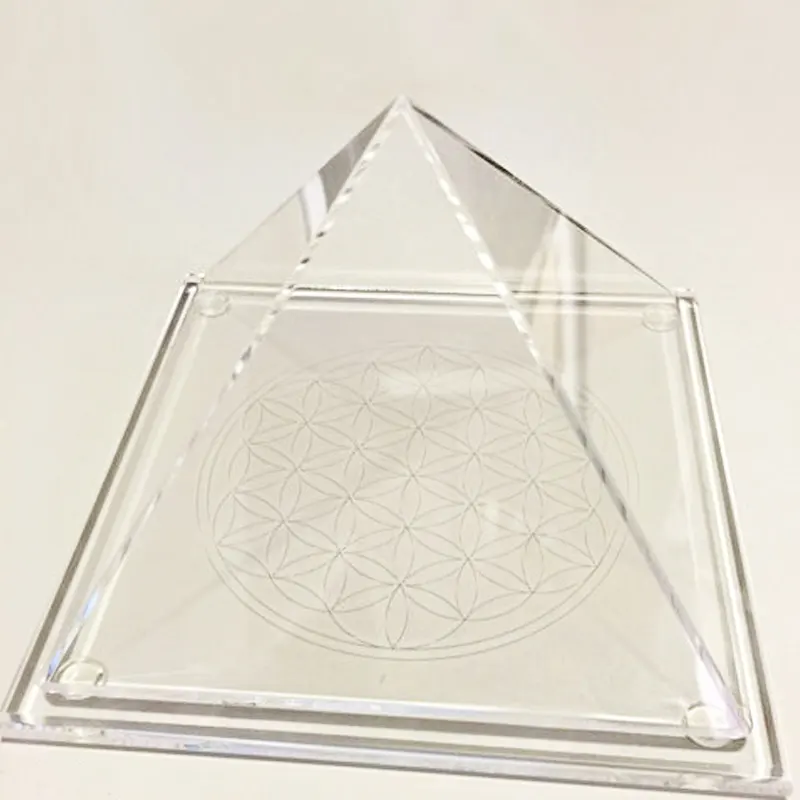 Luxury Clear Pyramid Shape Acrylic Wristwatch Holder Jewelry Stand Necklace Storage Boxes Display Rack