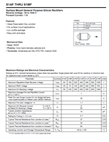 Diode redresseuse S1MF 1000V 1A 1.1V SMAF, composant SMD à montage en surface, 100% original et traçable, code de lot