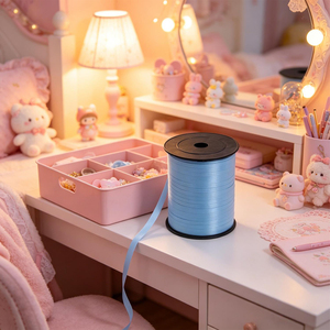 Cinta Azul Mate de 500m para Decoración de Globos, Personalizable, Ideal para Fiestas - Product Image 6