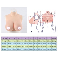 Prothèses mammaires réalistes en silicone pour cosplay de travesti, faux seins énormes pour transgenres