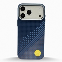 Étui de téléphone magnétique de luxe fin en fibre de carbone pour iPhone 17 15 16 Pro Max 17 Air, coque rigide de protection compatible avec la recharge sans fil
