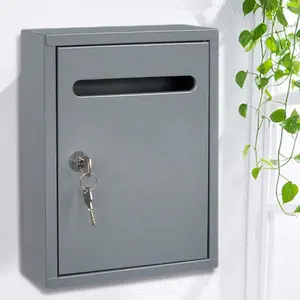 Smart mailbox Lock Euro Design personalizzato all'ingrosso Post Enclosure slip kasten Edelstahl scatola postale per posta all'ingrosso