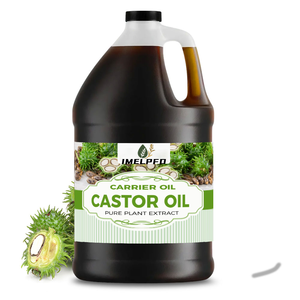 Huile De Ricin Pure 100% Naturelle En Bouteille Verre – Pression à Froid Sans Hexane