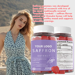 Bonbons à l'extrait de safran de marque privée pour réguler l'humeur Les bonbons sans sucre végétaliens favorisent la circulation sanguine Suppléments de santé - Product Image 3