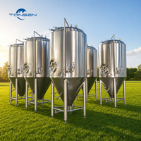 Cuve de fermentation conique en acier inoxydable SUS304 Tonsen 5000L-20000L pour grande brasserie artisanale