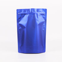 Pochette d'emballage en plastique noir à double fermeture à glissière Sacs Doypack imprimés personnalisés avec logo