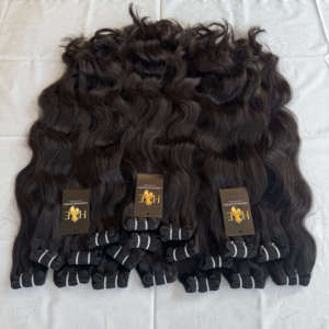 Extensions de cheveux humains 100% naturels de temple indien, vierges, non traités, cuticules alignées, qualité vison, pour revendeurs - Product Image 2