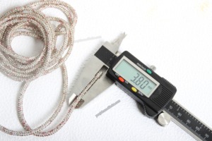 4mm 6-Hàng phai kháng Rhinestone dây với thủy tinh thạch cho hàng may mặc trang trí trang trí - Product Image 4