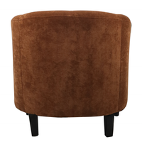 Fauteuil simple en velours Vintage rétro, coussin de siège épais, style rétro,