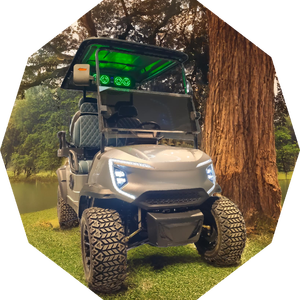 Usine en gros pas cher prix 7500W 4 sièges 4X4 chasse chariot de golf électrique - Product Image 3