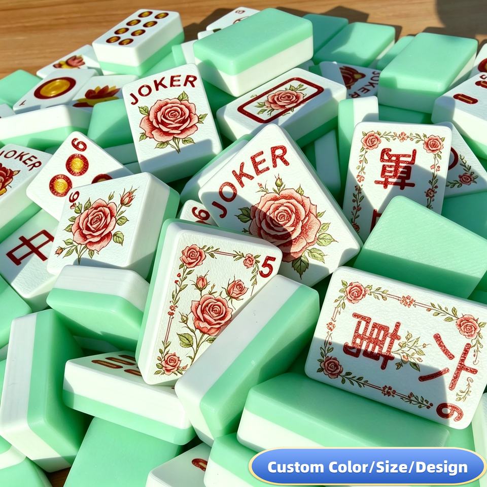 Mahjong Pool Set Customized Mahjong Floating Pool Tiles American Mahjong Set Waterproof ...