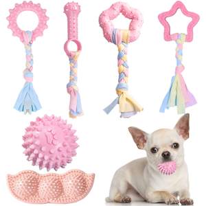 Juguetes bonitos para cachorros para la dentición, juguetes para perros pequeños, goma duradera para limpiar los dientes y proteger la salud bucal para cachorros, juguetes bonitos - Product Image 1
