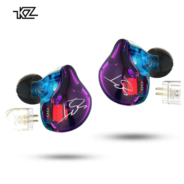 KZ ZST Pro Anker Dual Driver Oortelefoon Afneembare Kabel In Ear Audio Monitoren Geluidsisolerende HiFi Muziek Sport Oordopjes