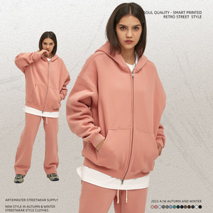 Nouvelle collection Automne Hiver 2025 – Cardigan matelassé à double fermeture éclair 350G-500G, anti-plis, anti-rétrécissement, style Y2K, avec capuche et coupe ample pour un look tendance - Product Image 2
