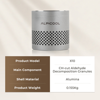 Alpicool X10 Désodorisant et Purificateur d'Air Écologique en Alumine de Qualité Alimentaire, Éliminateur d'Odeurs Durable et Longue Durée pour la Chambre