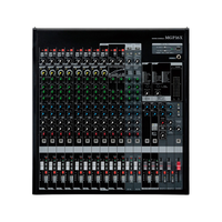 MGP16X Table de Mixage 16 Canaux avec USB et Effets, Mixeur Analogique 16 Voies avec Fonctions DSP, Préamplis D-PRE et Égaliseur X-pressive