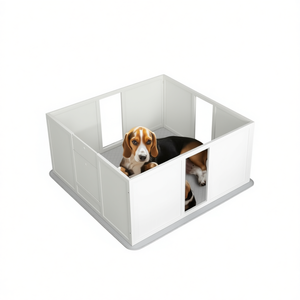 Dog <b>Whelping</b> <b>Box</b> Rectangle Plastic Durable Indoor Pet Playpen for Comfort and Safety - Product Image 1