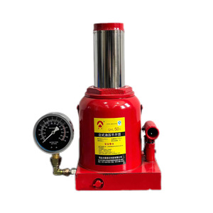 Gato hidráulico vertical OYL de 2T, 3T, 5T con manómetro para elevación de automóviles - Product Image 2