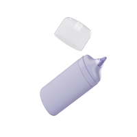 Flacon vide de luxe 30ml 50ml en plastique pour crème solaire, emballage cosmétique mat en forme de capsule pour crème de soin et écran solaire