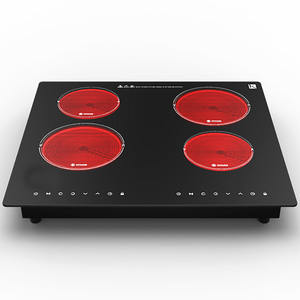 ベストセラー内蔵4バーナー電磁調理器ブラック電気タッチスクリーンOEMステンレス鋼220V5000W Taino Electric <span class=keywords><strong>Ind</strong></span> - Product Image 1