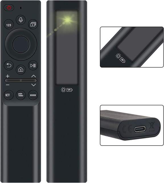 BN59-01357A TM2180E Rechargeable Solar Voice Remote Control Use for Samsung Smart TVs Frame Smart 4K 8K Ultra HD TV