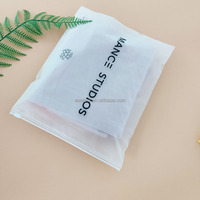 Sac en plastique givré biodégradable avec fermeture éclair, personnalisé avec logo, pour vêtements, t-shirts, maillots de bain, vêtements, fabriqué à Guangzhou