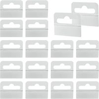 Onglets de suspension autocollants en plastique avec fente pliable pour affichage en magasin et vente au détail