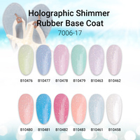 Hema Free Vegan Gel Polish Shimmer Base en caoutchouc Gel Polish Semi-Mixed Nail Glitter Shimmer Gel Polish Color Rubber Base Coat Nude