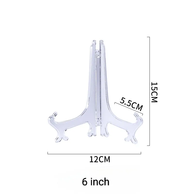 3 Zoll bis 12 Zoll durchsichtige Kunststoff-Geständer Plattenstauder Halter Bilddekoration bei Hochzeiten, Heimdekoration