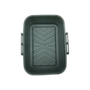 <b>Silicone</b> Folding Baking Tray Rectangle Food Grade Oven Safe Reusable Collapsible Eco-Friendly Air Fryer <b>Mat</b> - Product Image 1