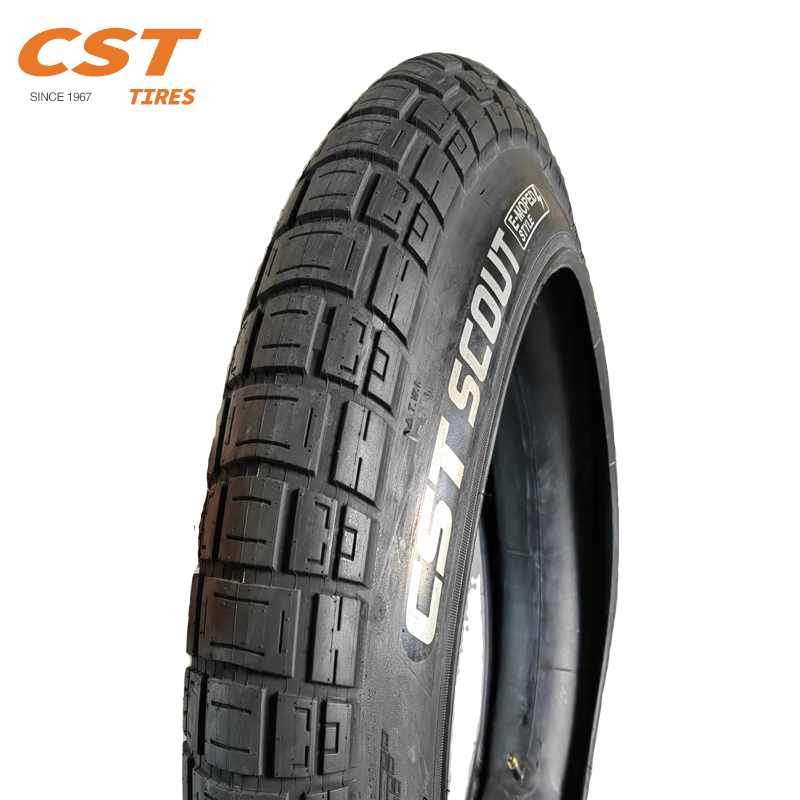 CST ST SCOUT ファットタイヤ_20×4.0_2本セット CST Scout Road Ebike Tire - 20x4, Clincher, Black, Wire Bead for