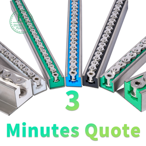 ISO 9001:2015 được chứng nhận chất lượng cao uhmwpe nhựa hướng dẫn tuyến tính đường sắt CNC gia công các bộ phận đúc trượt băng tải hướng dẫn chuỗi - Product Image 3