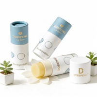 Boîte cylindrique en carton à fond poussoir pour rouge à lèvres, stick de parfum solide, tube de déodorant, baume à lèvres sans plastique – Vente en gros
