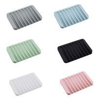 Soporte de jabón de silicona moderno y ecológico, personalizado de fábrica, resistente al calor, antideslizante, fácil de limpiar, tipo cascada