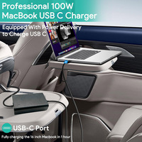 Chargeur de voiture USB-C PD 100W pour ordinateur portable, adaptateur rapide pour Lenovo ThinkPad MacBook Pro/Air – Vente chaude usine