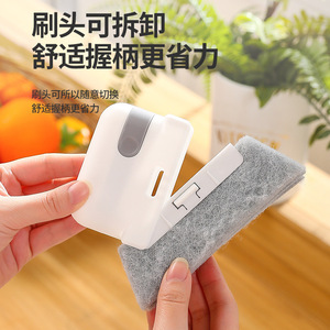 3 In 1 Detachable Gap Cleaning Brush For Window Groove Bathroom Tile Kitchen Stove Corner Cleaner Disposable Solid Shape - Product Image 3