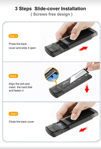 Hộp Đựng SSD M.2 Bằng Nhôm Tùy Chỉnh Thiết Kế Mới Thiết Bị <span class=keywords><strong>Usb</strong></span> USB3.1 Loại C Bộ Chuyển Đổi Ngoài Hộp Lưu Trữ Bộ Nhớ - Product Image 6