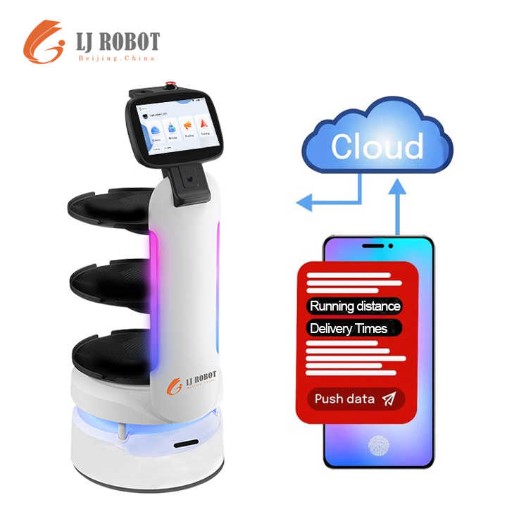 Lj-09 Ai Delivery Robot For Restaurant & Hotel Food Delivery - Oem