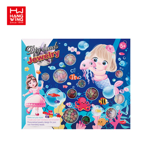 Juguetes de cuentas artesanales <span class=keywords><strong>para</strong></span> niña, Kit de joyería de moda con <span class=keywords><strong>perfil</strong></span> de crayón, Diy, vestido de belleza divertido, abalorio, pulsera, cuerda de mano, 2022 - Product Image 4