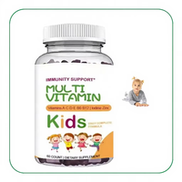 Bonbons gélifiés multivitaminés et minéraux sous marque privée, suppléments pour la peau, oursons multivitaminés à base de plantes, gommes multivitaminées pour enfants