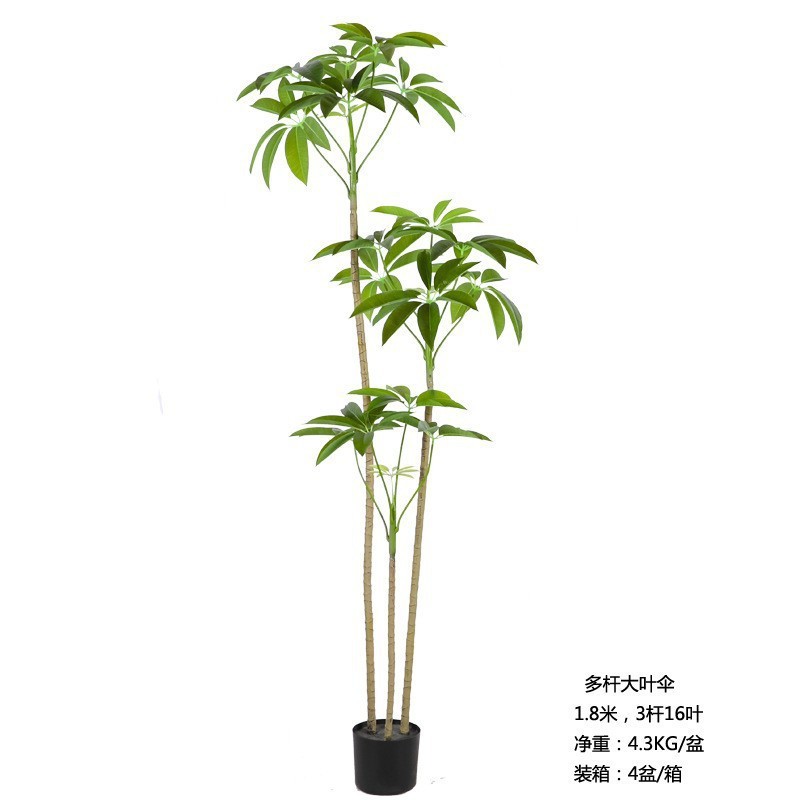 Arbre à monnaie, 180 cm (livré avec un socle noir)