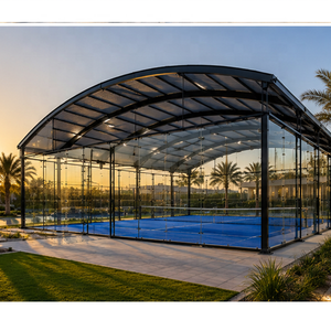 Toit panoramique pour terrain de padel, modulaire, durable, réglable, imperméable, pour <span class=keywords><strong>club</strong></span> sportif extérieur - Product Image 1