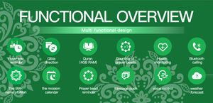 Reloj Inteligente Musulmán de Alta Gama NoorTime FW35 con Carga Magnética a Prueba de Agua y Batería de 5-7 Días - Product Image 5